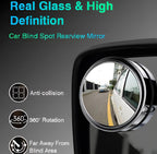Blindspot Rearview Convex Mirror – 2pcs | Wide-Angle Anti-Glare Side Mirror for Cars & Vehicles