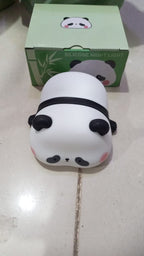 Cute Panda Silicone Night Light – Soft Touch LED Lamp for Kids Bedroom